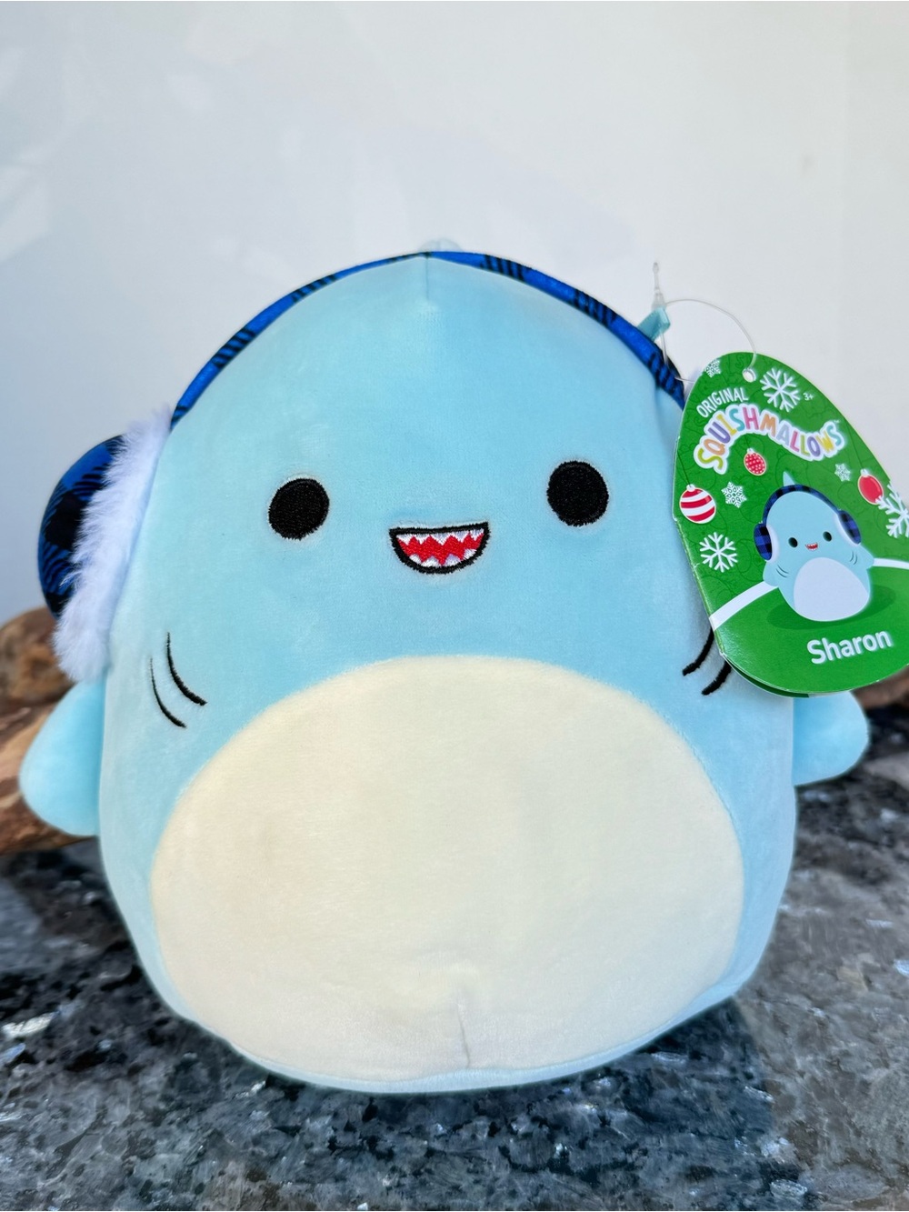 Squishmallows Holiday Exclusive Sharon The Shark, 8” Collectable Plush With Tags